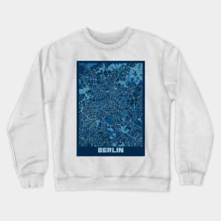 Berlin - Germary Peace City Map Crewneck Sweatshirt